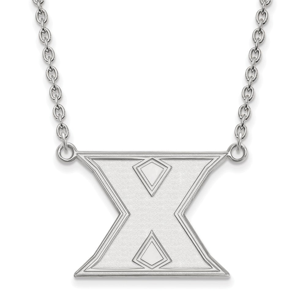 Sterling Silver Xavier U Large Initial X Pendant Necklace, Item N12658 by The Black Bow Jewelry Co.