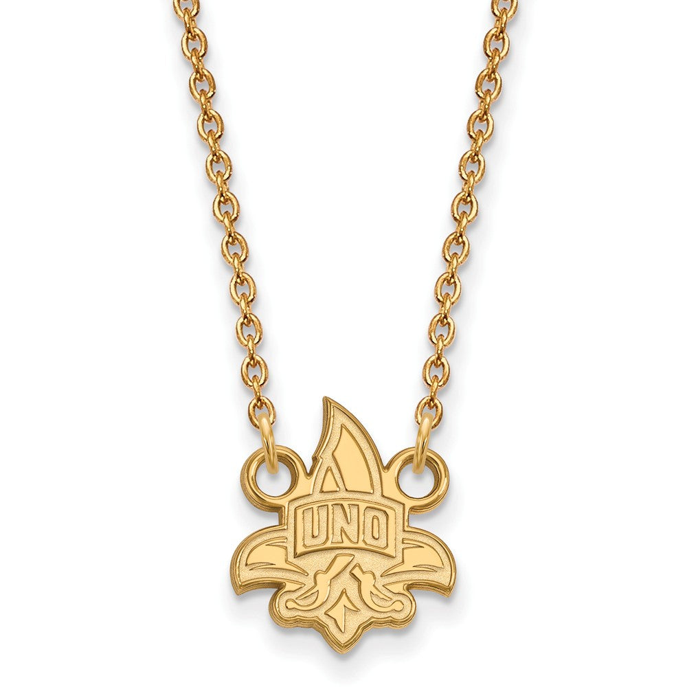 14k Yellow Gold Louisiana State Large Pendant Necklace - The Black Bow  Jewelry Company