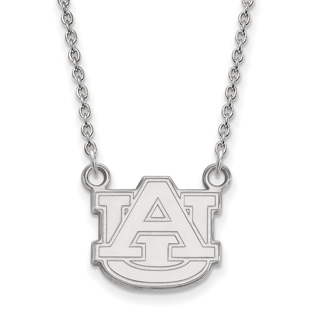 Sterling Silver Auburn U Small &#39;AU&#39; Necklace, Item N13932 by The Black Bow Jewelry Co.
