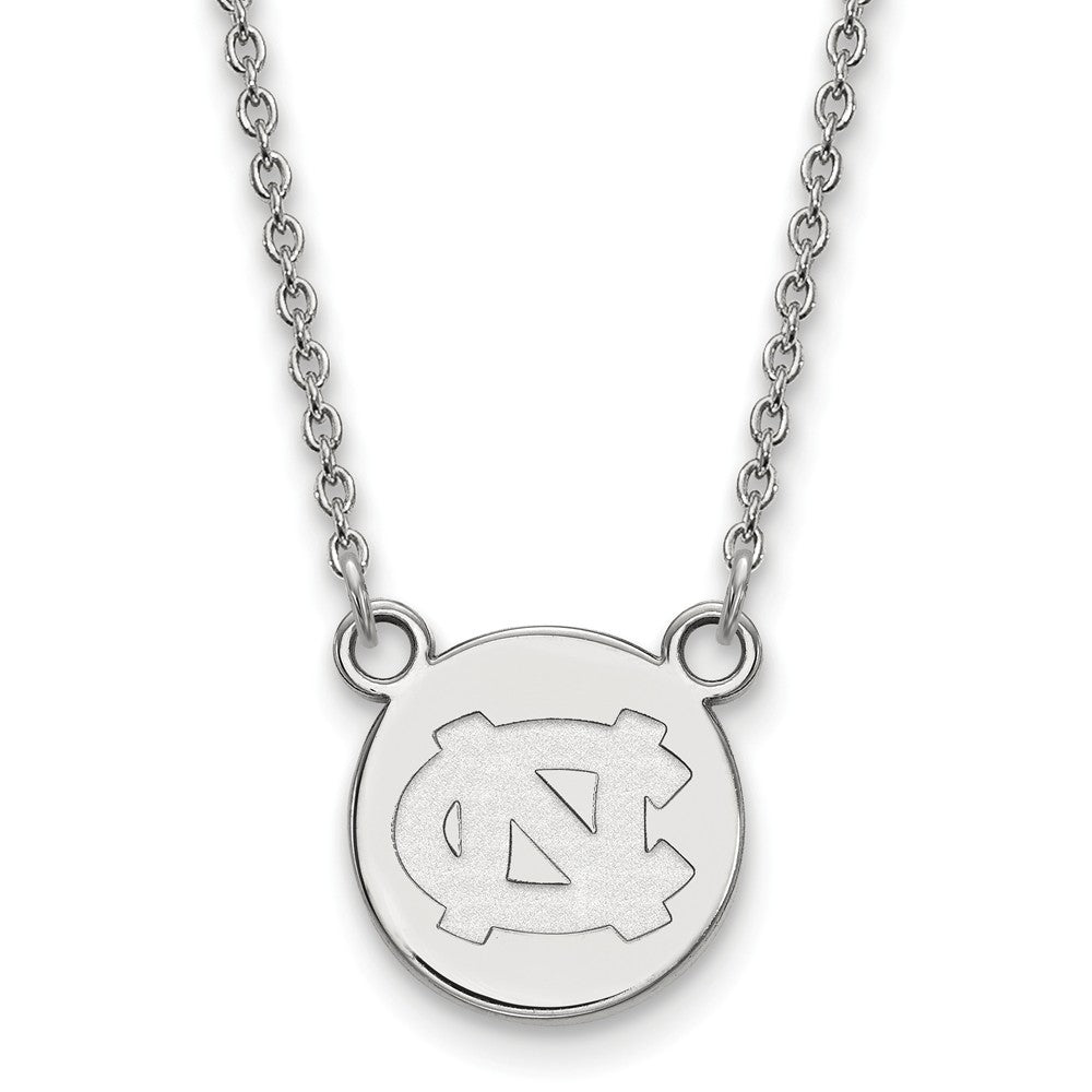 Sterling Silver North Carolina Small Disc Necklace, Item N13970 by The Black Bow Jewelry Co.