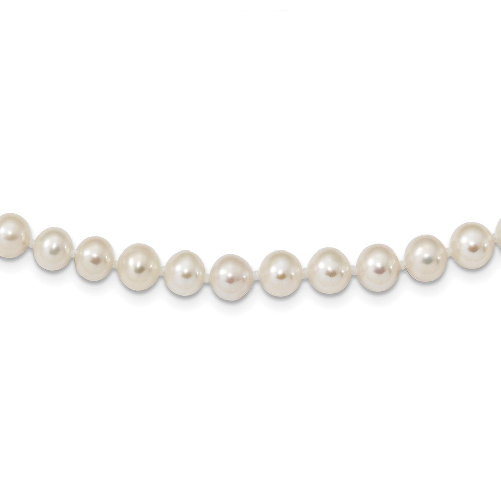 6-7mm Round Freshwater Pearls, White (16 Strand)