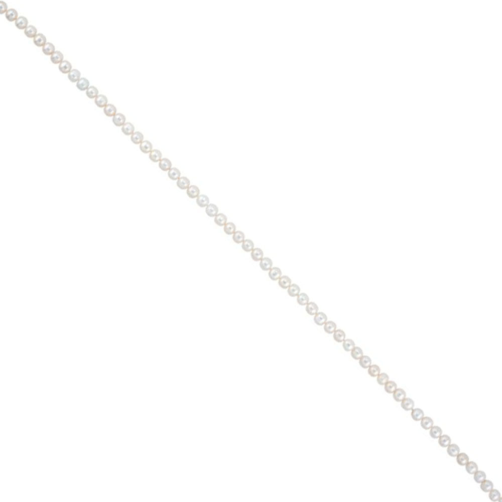 Alternate view of the 8-9mm, White Freshwater Cultured Pearl Rope Strand Necklace, 72 Inch by The Black Bow Jewelry Co.