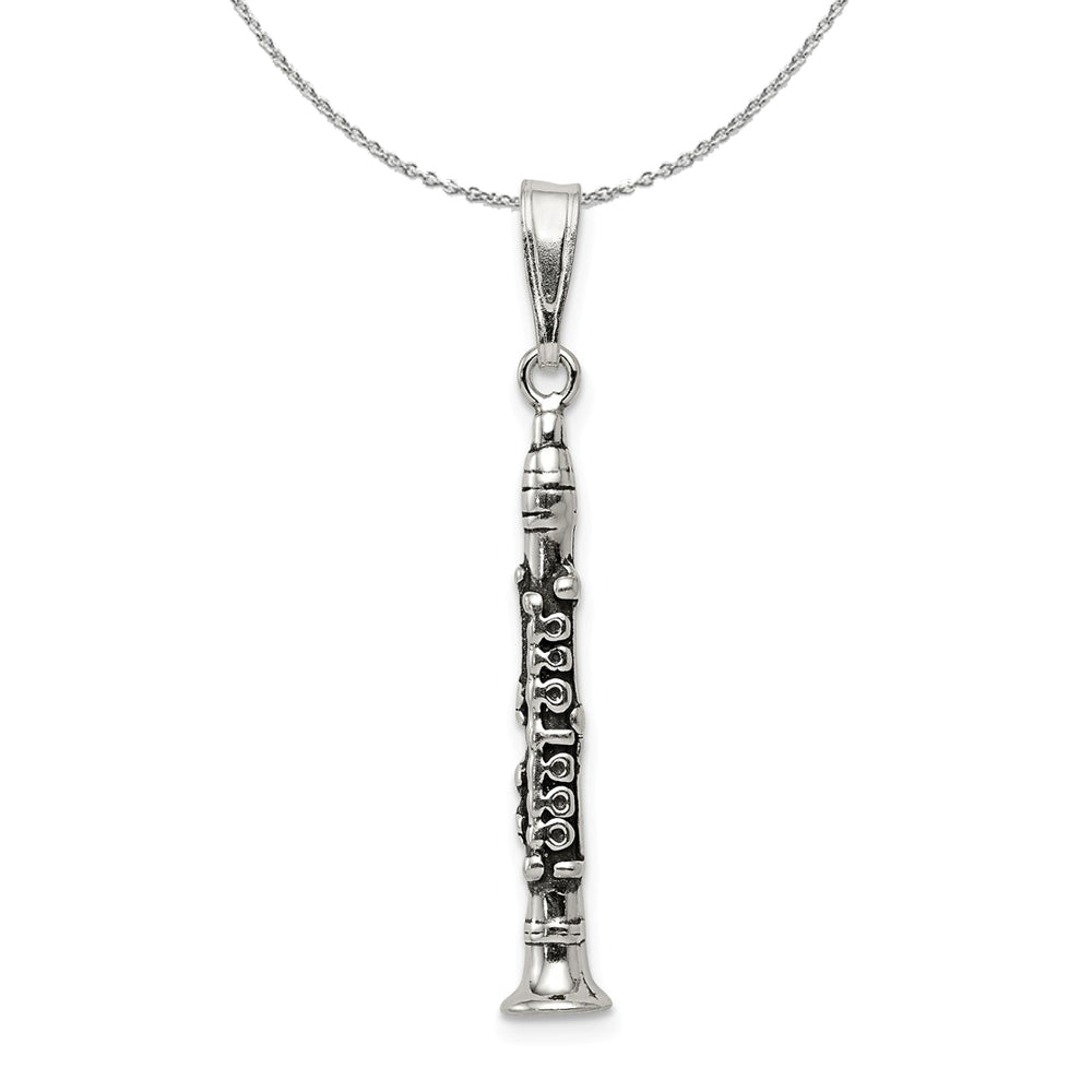 Sterling Silver U. of Louisville XL Pendant Necklace - 22 inch by The Black Bow Jewelry Co.