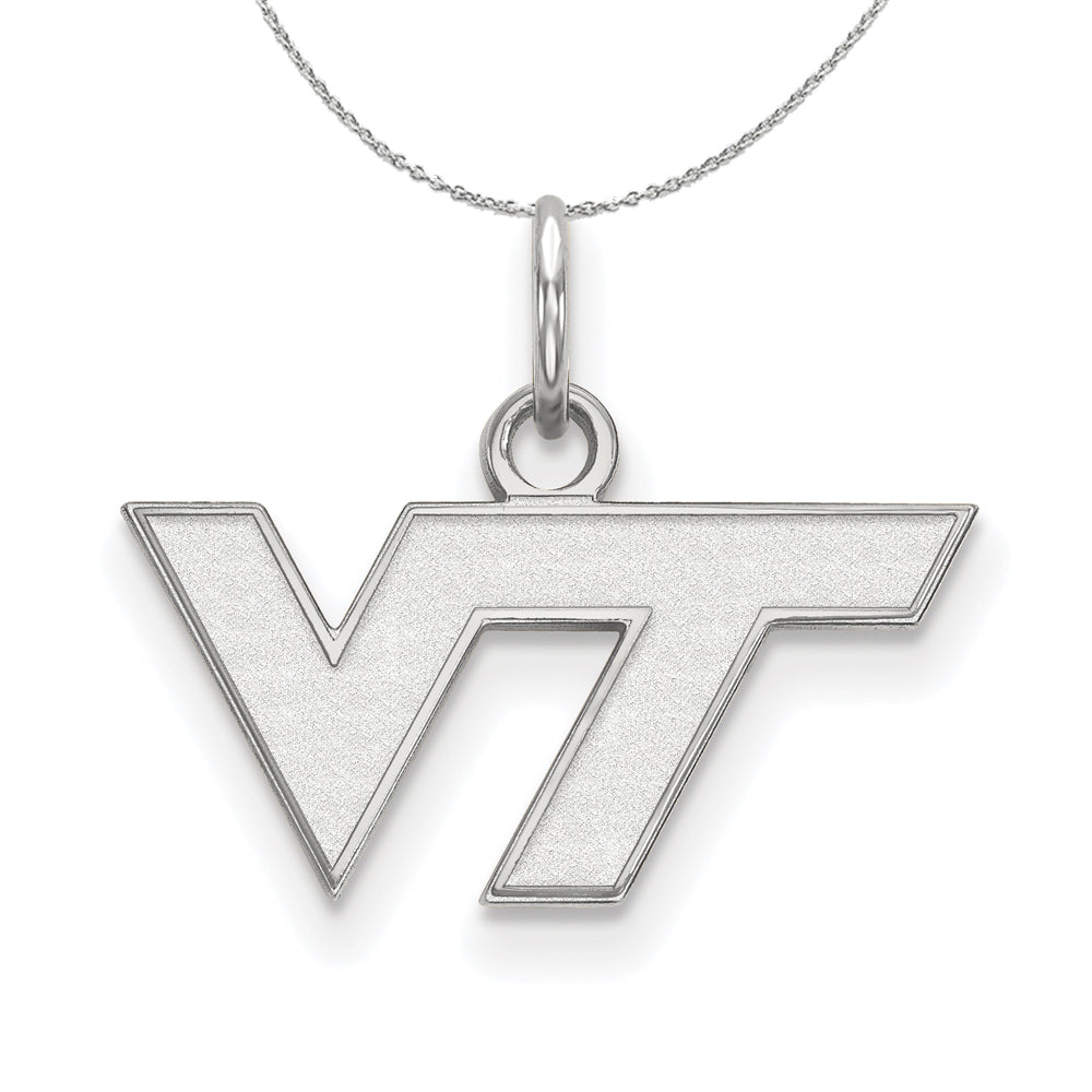 Sterling Silver Virginia Tech XS (Tiny) Pendant Necklace, Item N16503 by The Black Bow Jewelry Co.