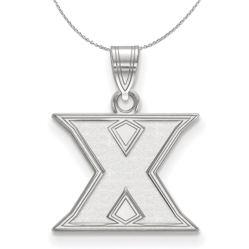 Sterling Silver Xavier U. Small Initial X Necklace, Item N16509 by The Black Bow Jewelry Co.