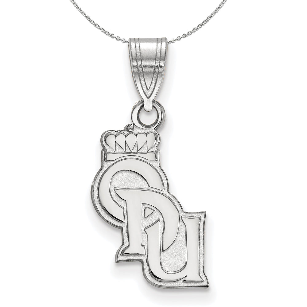 Sterling Silver Old Dominion U. Medium Pendant Necklace, Item N16699 by The Black Bow Jewelry Co.
