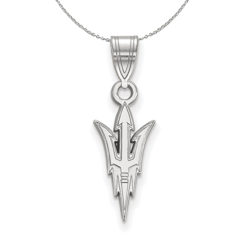 Sterling Silver Arizona State Medium Necklace, Item N17093 by The Black Bow Jewelry Co.