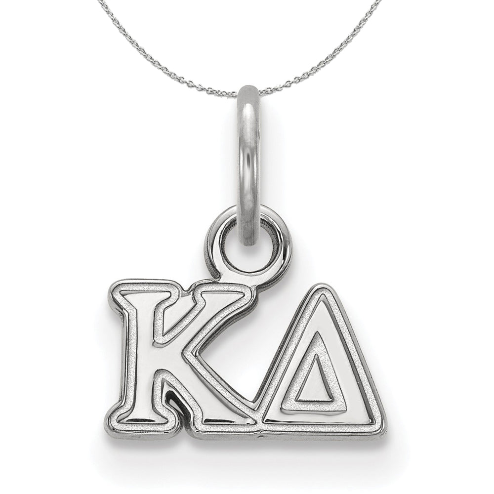 Sterling Silver Kappa Delta XS (Tiny) Greek Necklace, Item N17902 by The Black Bow Jewelry Co.