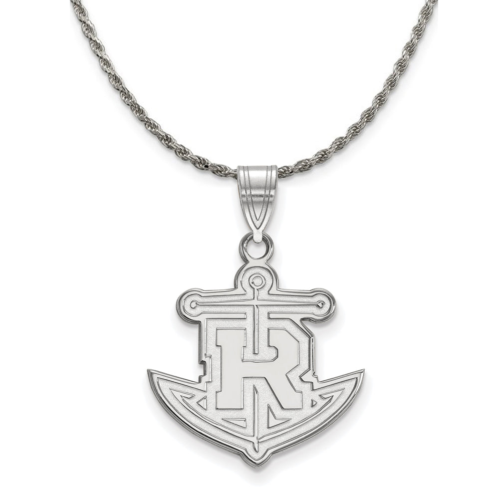 Sterling Silver Rollins College Large Pendant Necklace, Item N18445 by The Black Bow Jewelry Co.