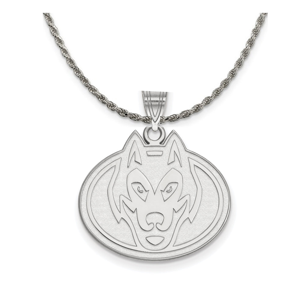 Sterling Silver St. Cloud State Large Pendant Necklace, Item N18608 by The Black Bow Jewelry Co.