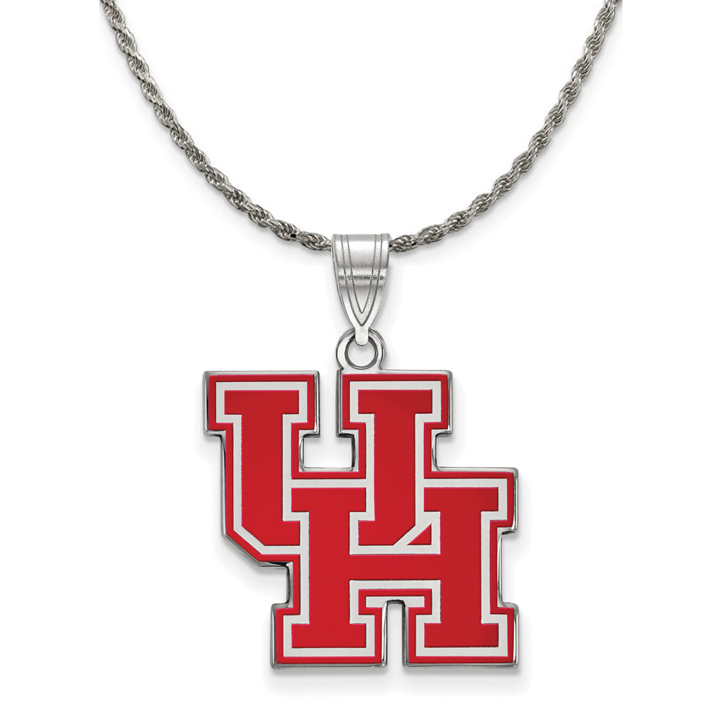 Sterling Silver U. of Louisville XL Pendant Necklace - 22 inch by The Black Bow Jewelry Co.