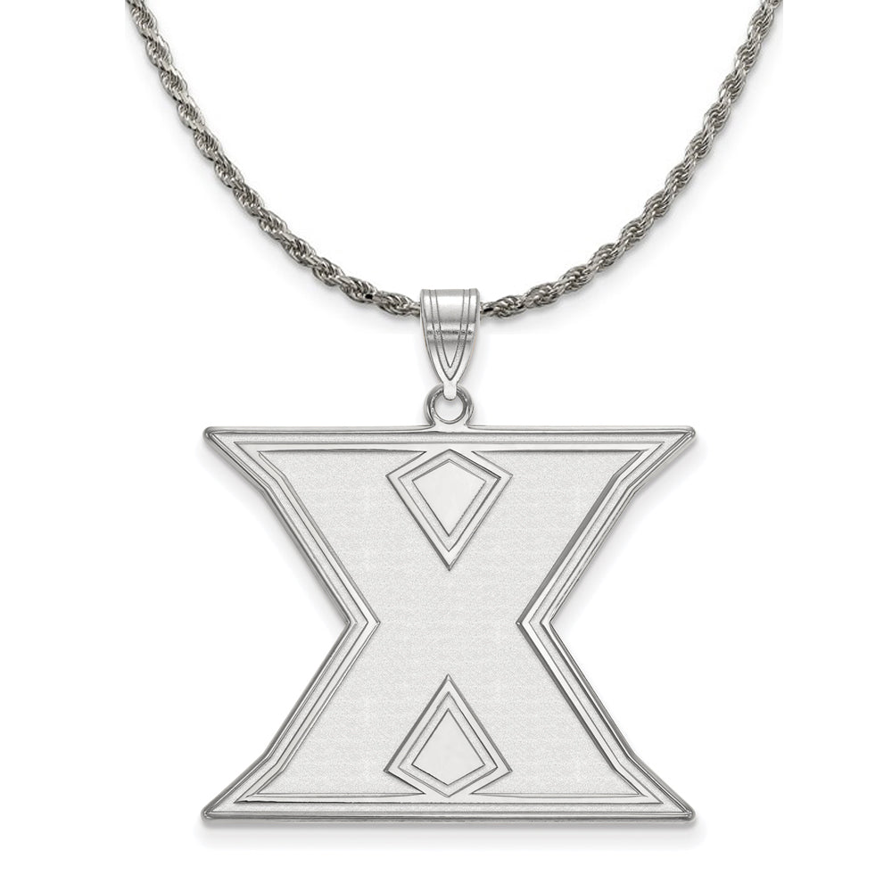 Sterling Silver Xavier U. XL Initial X Necklace, Item N19245 by The Black Bow Jewelry Co.