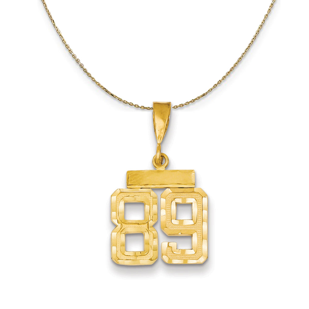 14k Yellow Gold, Varsity, Sm D/C Necklace Number 89