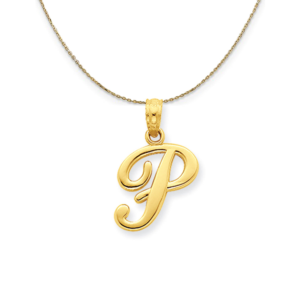 Initial Charm P / 14K Yellow Gold