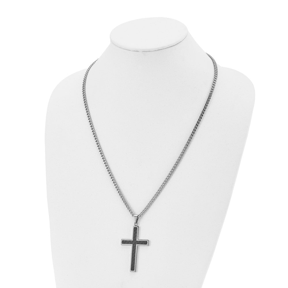 Tiffany & Co Silver 1837 Double Cross Necklace Pendant Charm 24 Inch Longer  Chain Gift