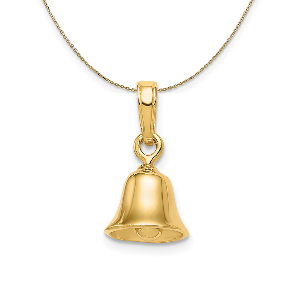 14k Yellow Gold Bell (10mm) Necklace, Item N23837 by The Black Bow Jewelry Co.