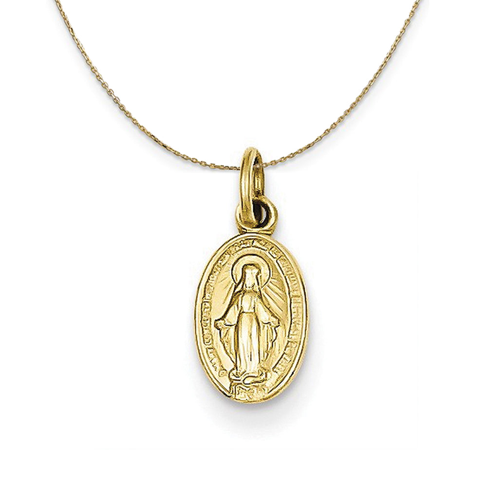 XL Gold Tone Miraculous Medal/ Miraculous Medal for Necklace/large