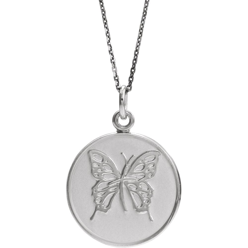 Loss of Mother Memorial Necklace in Sterling Silver, Item N8084 by The Black Bow Jewelry Co.
