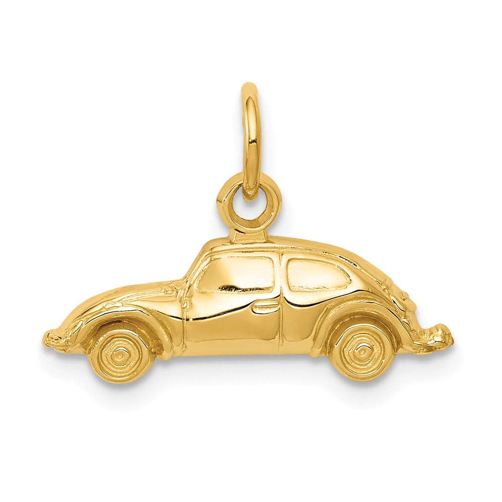 14k Yellow Gold Polished Car Charm, Item P10147 by The Black Bow Jewelry Co.