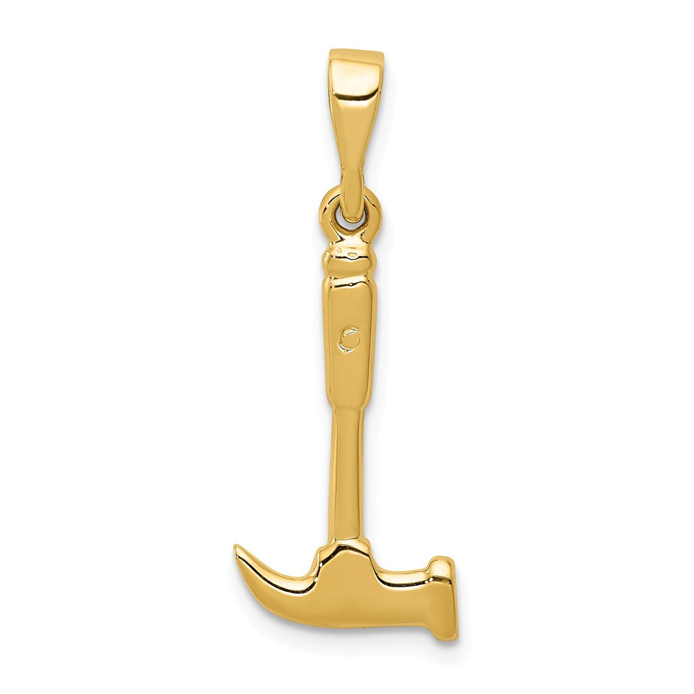 14k Yellow Gold Hammer Pendant, Item P10211 by The Black Bow Jewelry Co.
