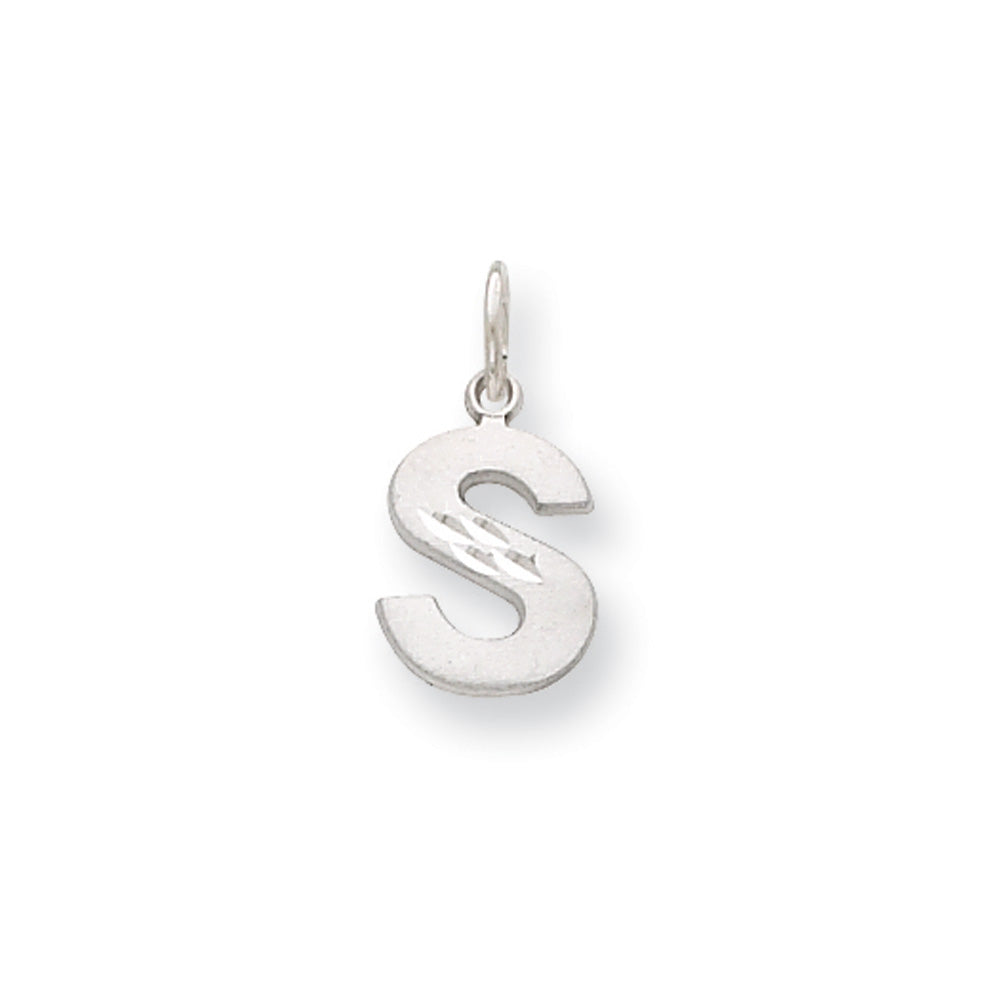 TINY Sterling Silver Block Letter Charms Initial Charm 