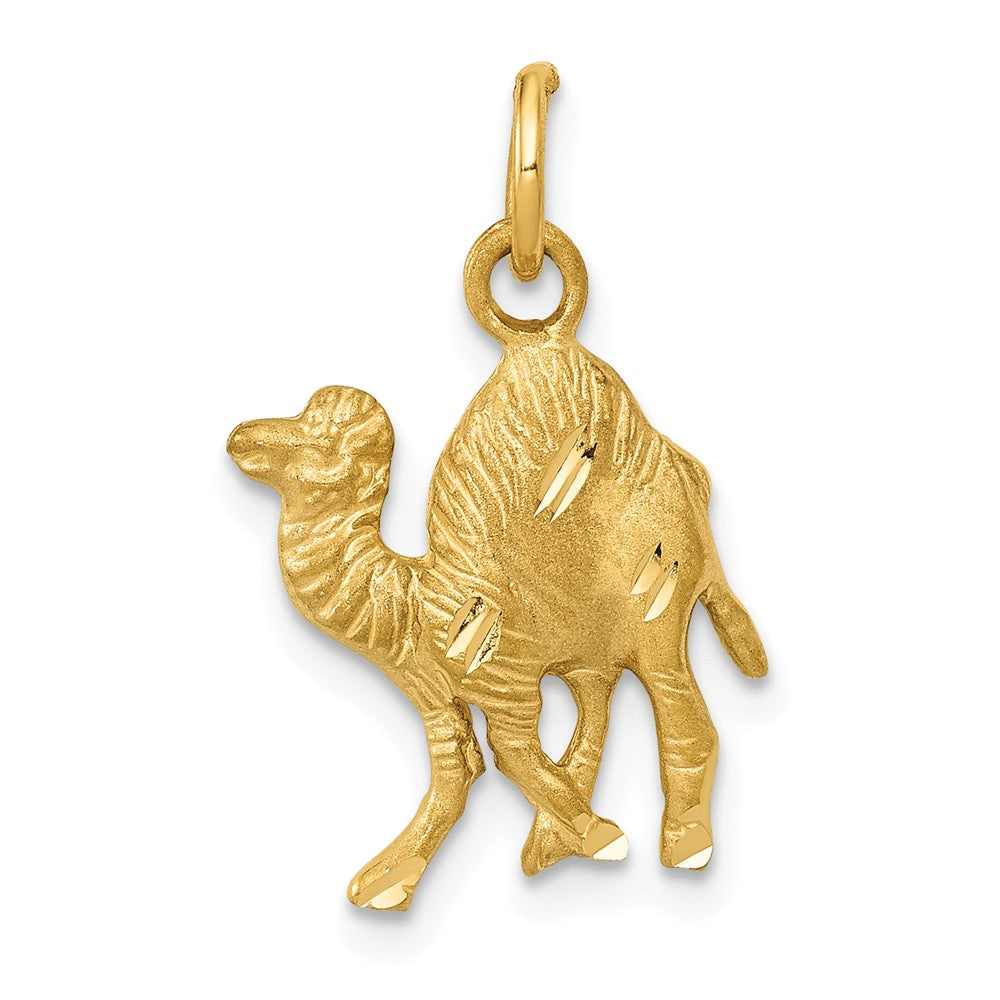 14k Yellow Gold Arabian Camel Charm or Pendant, Item P10569 by The Black Bow Jewelry Co.