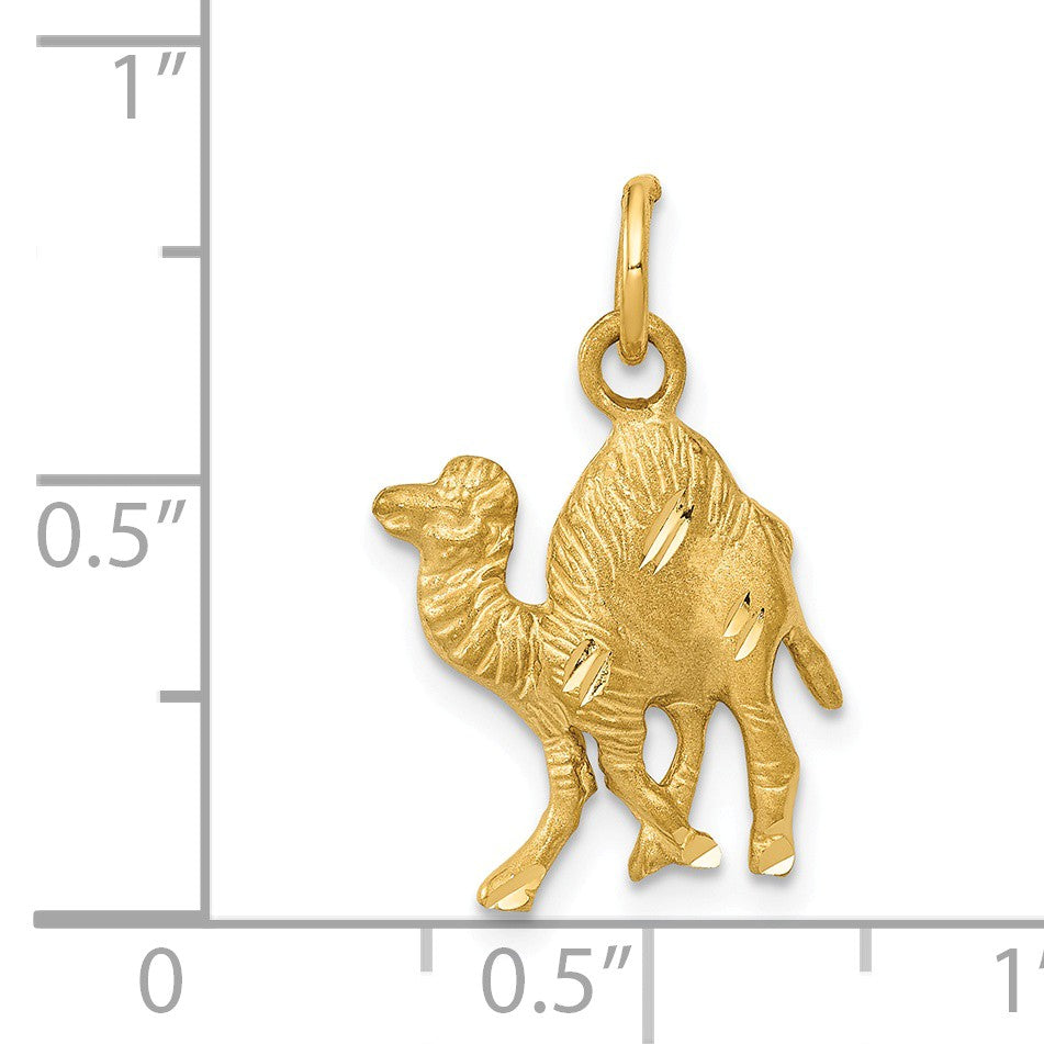 Alternate view of the 14k Yellow Gold Arabian Camel Charm or Pendant by The Black Bow Jewelry Co.