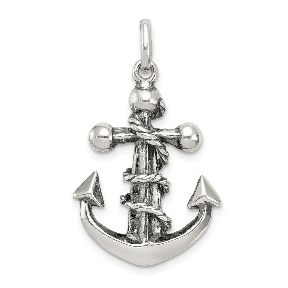 Sterling Silver 3D Antiqued Mariner Cross Pendant, Item P10777 by The Black Bow Jewelry Co.