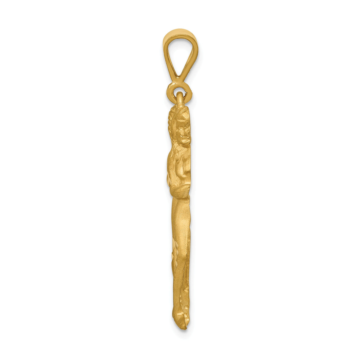 Alternate view of the 14k Yellow Gold Large Gemini the Twins Zodiac Pendant by The Black Bow Jewelry Co.