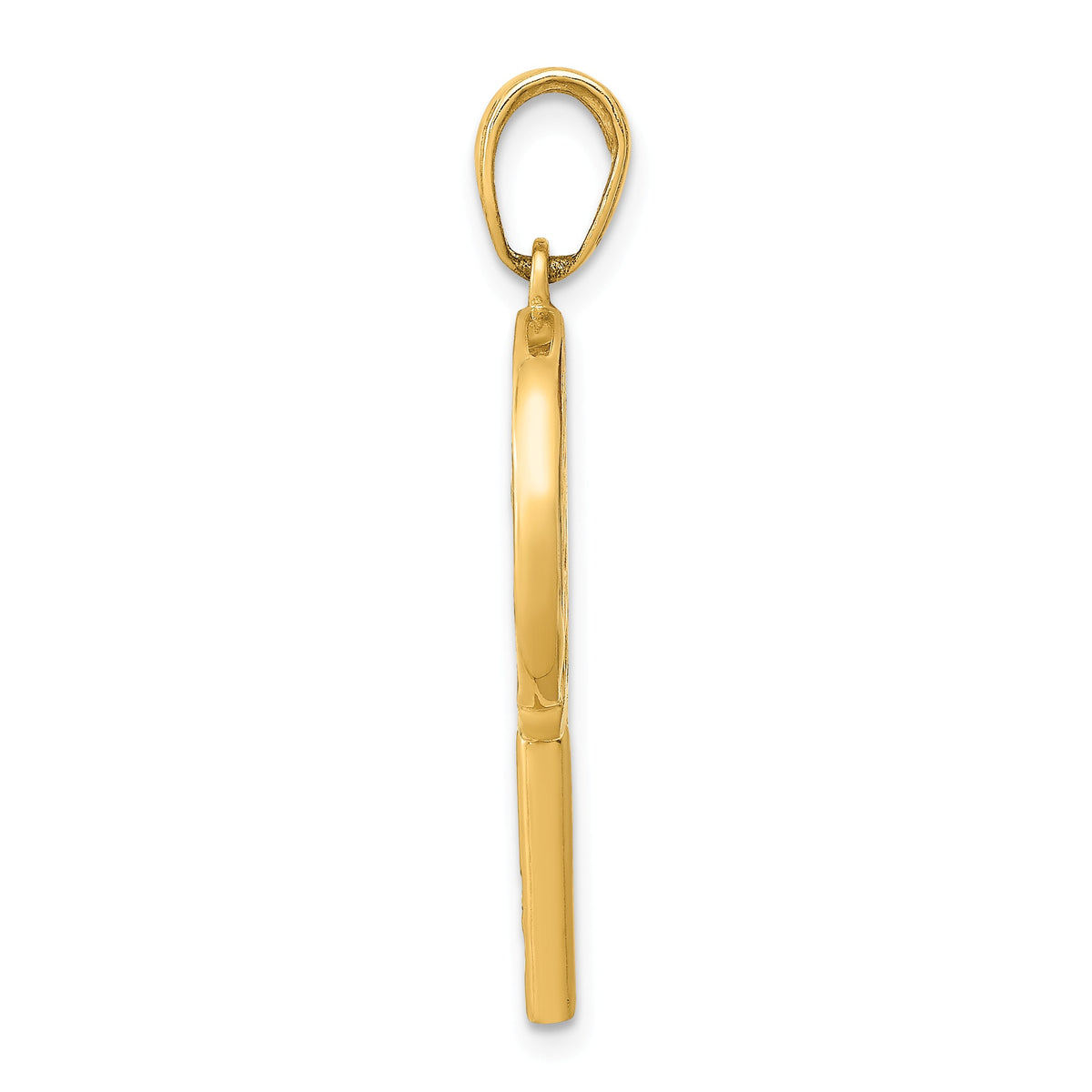 Alternate view of the 14k Yellow Gold and Enamel Lollipop Pendant by The Black Bow Jewelry Co.