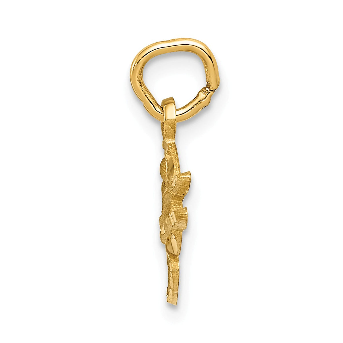 Alternate view of the 14k Yellow Gold Artist Palette Charm by The Black Bow Jewelry Co.