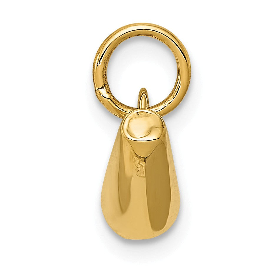 Alternate view of the 14k Yellow Gold Mini 3D Megaphone Charm by The Black Bow Jewelry Co.