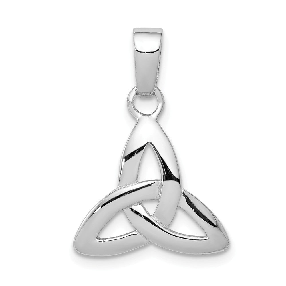 Sterling Silver 16mm Trinity Symbol Pendant, Item P11984 by The Black Bow Jewelry Co.