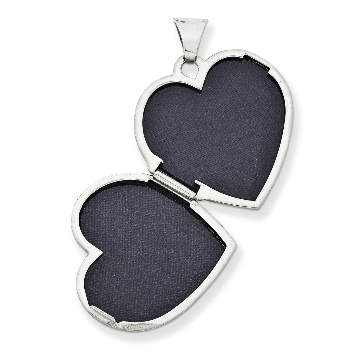 Alternate view of the Sterling Silver 21mm Ornate Heart Locket by The Black Bow Jewelry Co.