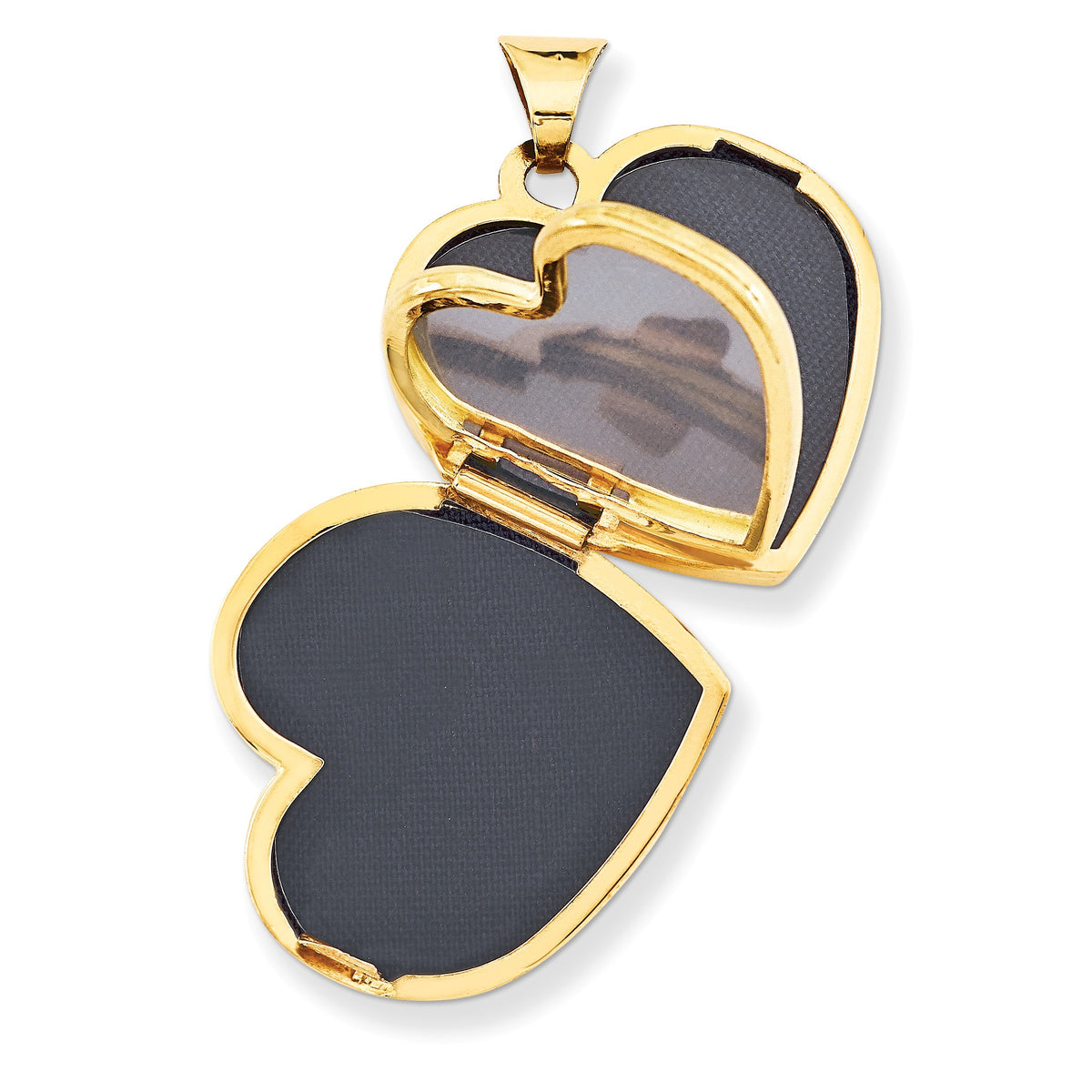Alternate view of the 21mm Family Diamond Floral Heart Locket in 14k Yellow Gold by The Black Bow Jewelry Co.