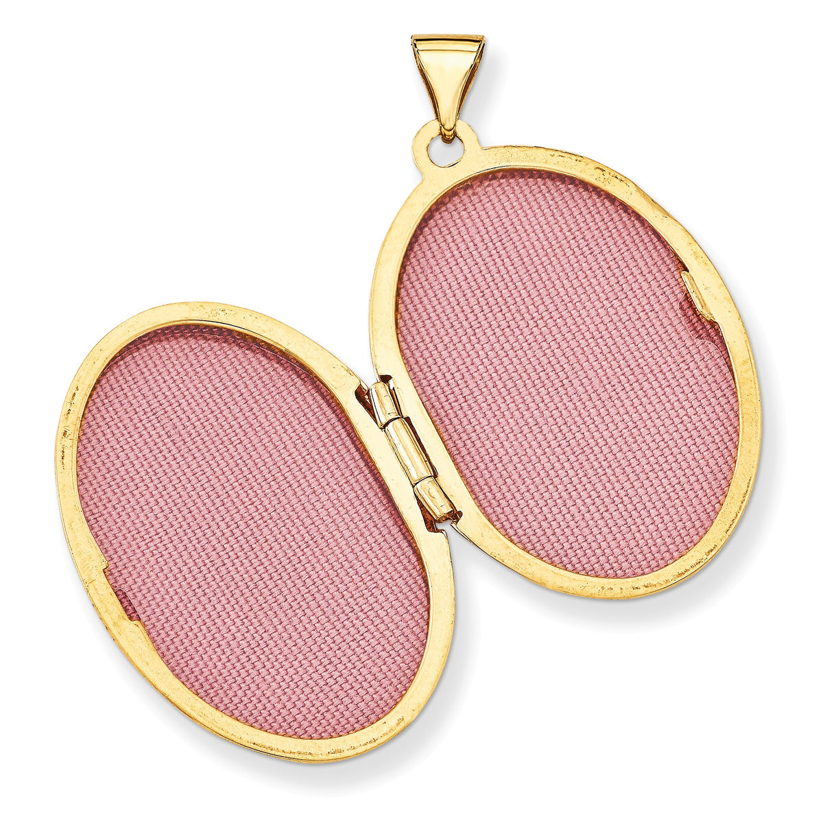 Alternate view of the 14k Yellow Gold Polished Domed Locket, 26mm by The Black Bow Jewelry Co.