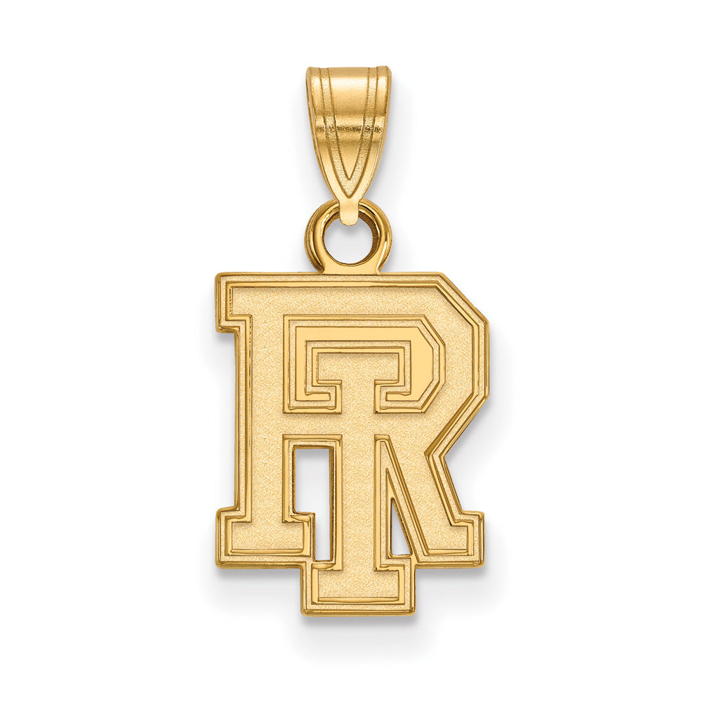 10k Yellow Gold U. of Rhode Island Small Pendant, Item P14109 by The Black Bow Jewelry Co.