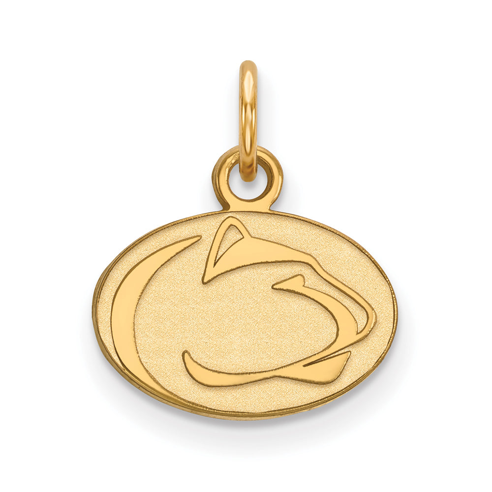 14k Yellow Gold Penn State XS (Tiny) Charm or Pendant, Item P14627 by The Black Bow Jewelry Co.