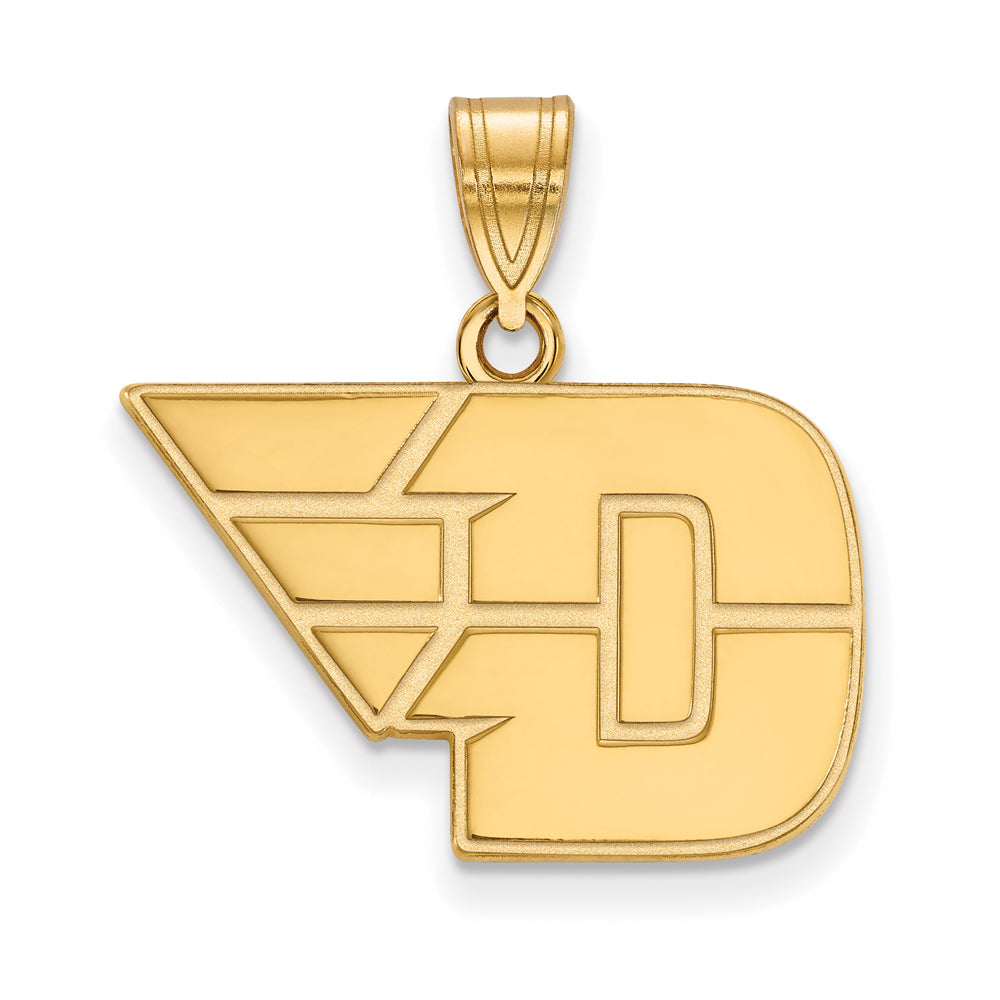 LogoArt 14K Gold Plated Silver U of Louisville Medium Pendant Necklace