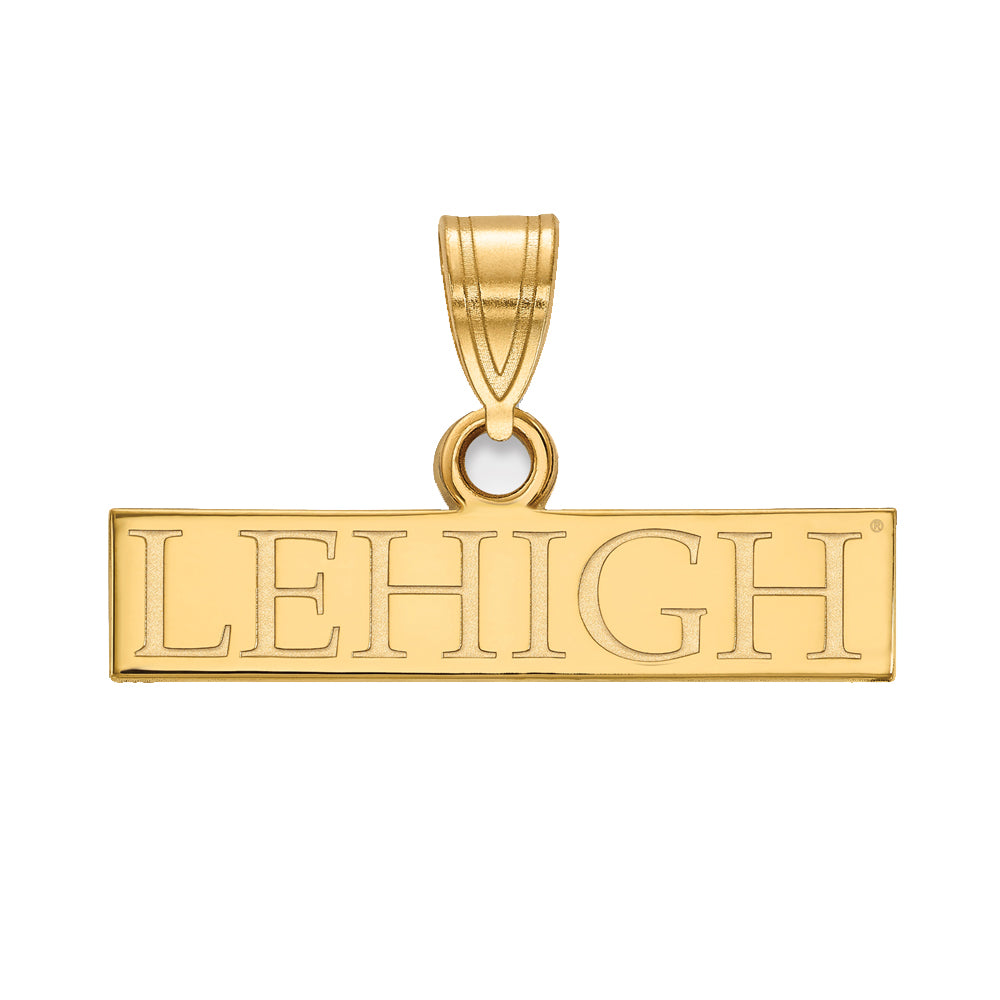 14k Yellow Gold Lehigh U Small Pendant, Item P14661 by The Black Bow Jewelry Co.