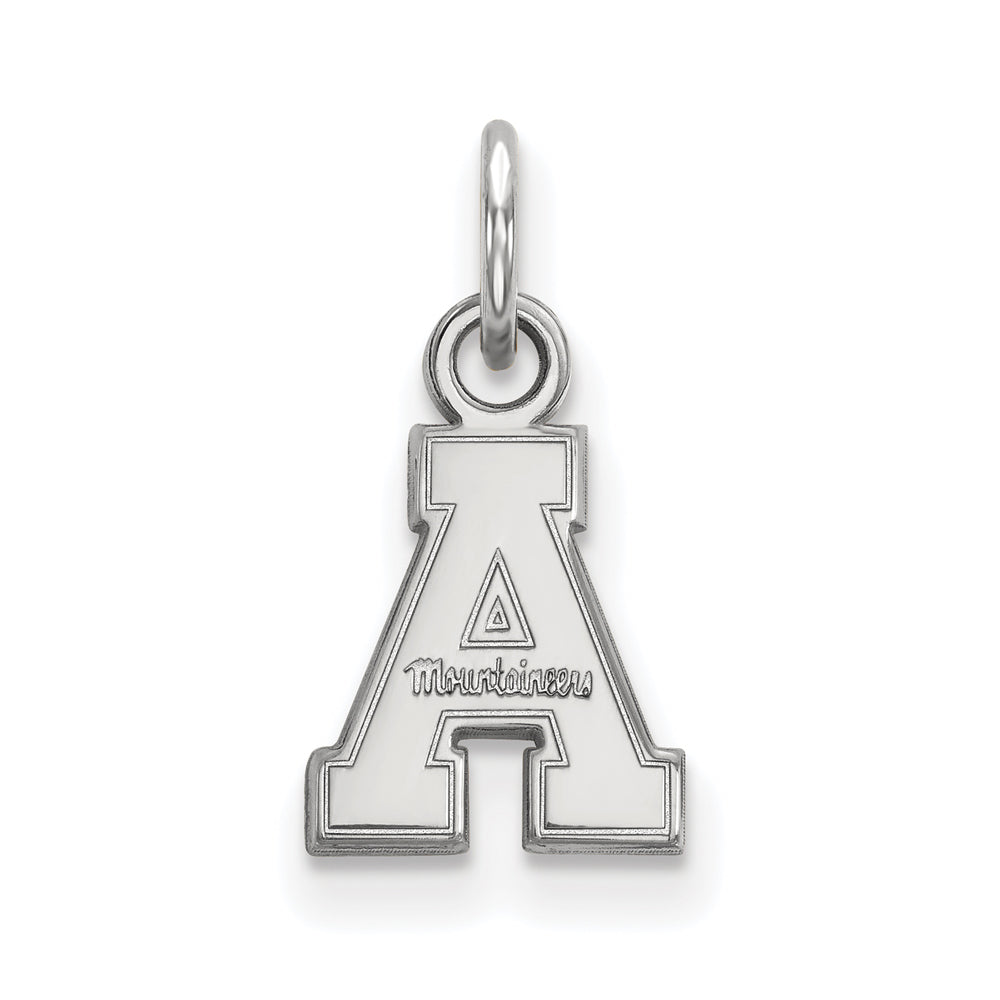 Sterling Silver Appalachian State XS (Tiny) Charm or Pendant, Item P14941 by The Black Bow Jewelry Co.
