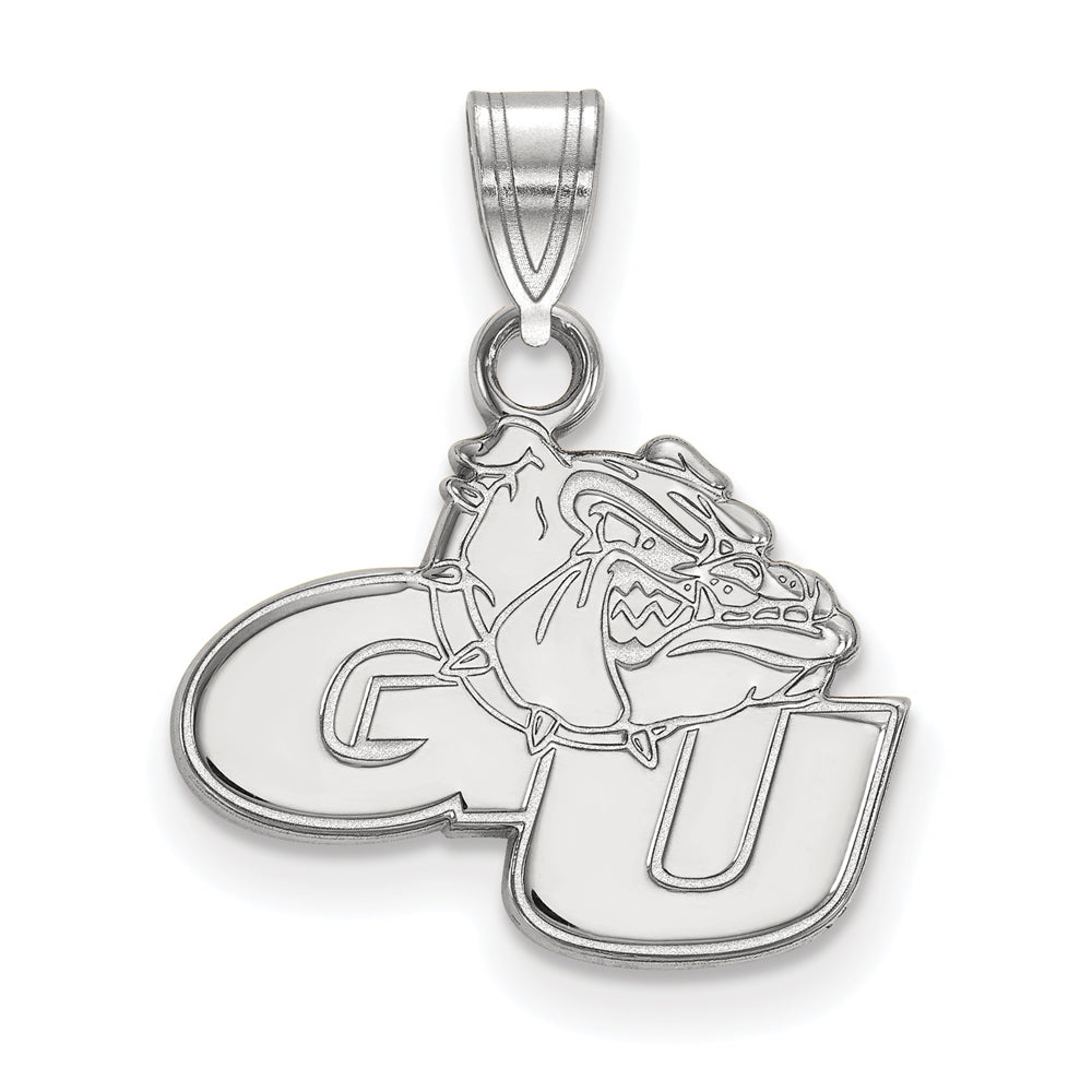 Sterling Silver Gonzaga U Small Pendant, Item P14949 by The Black Bow Jewelry Co.