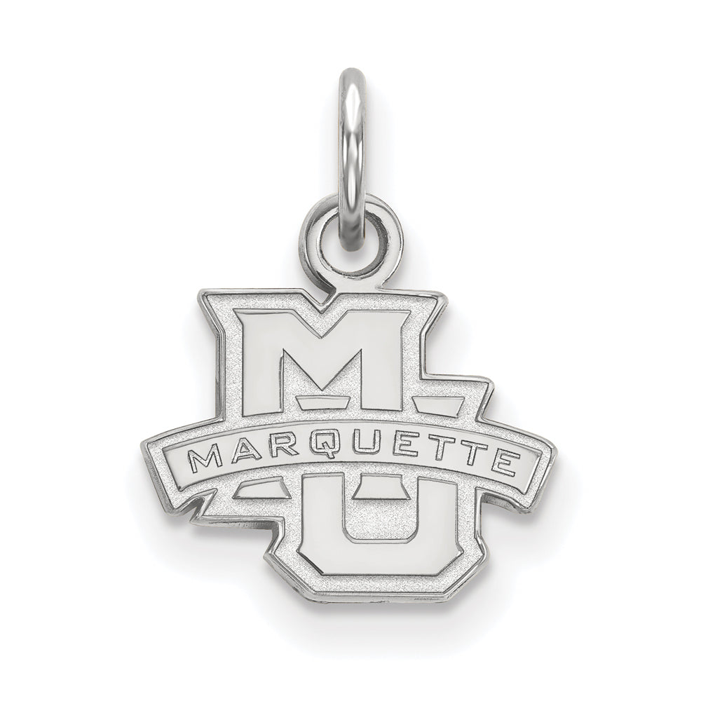 Sterling Silver Marquette U XS (Tiny) Logo Charm or Pendant, Item P14955 by The Black Bow Jewelry Co.