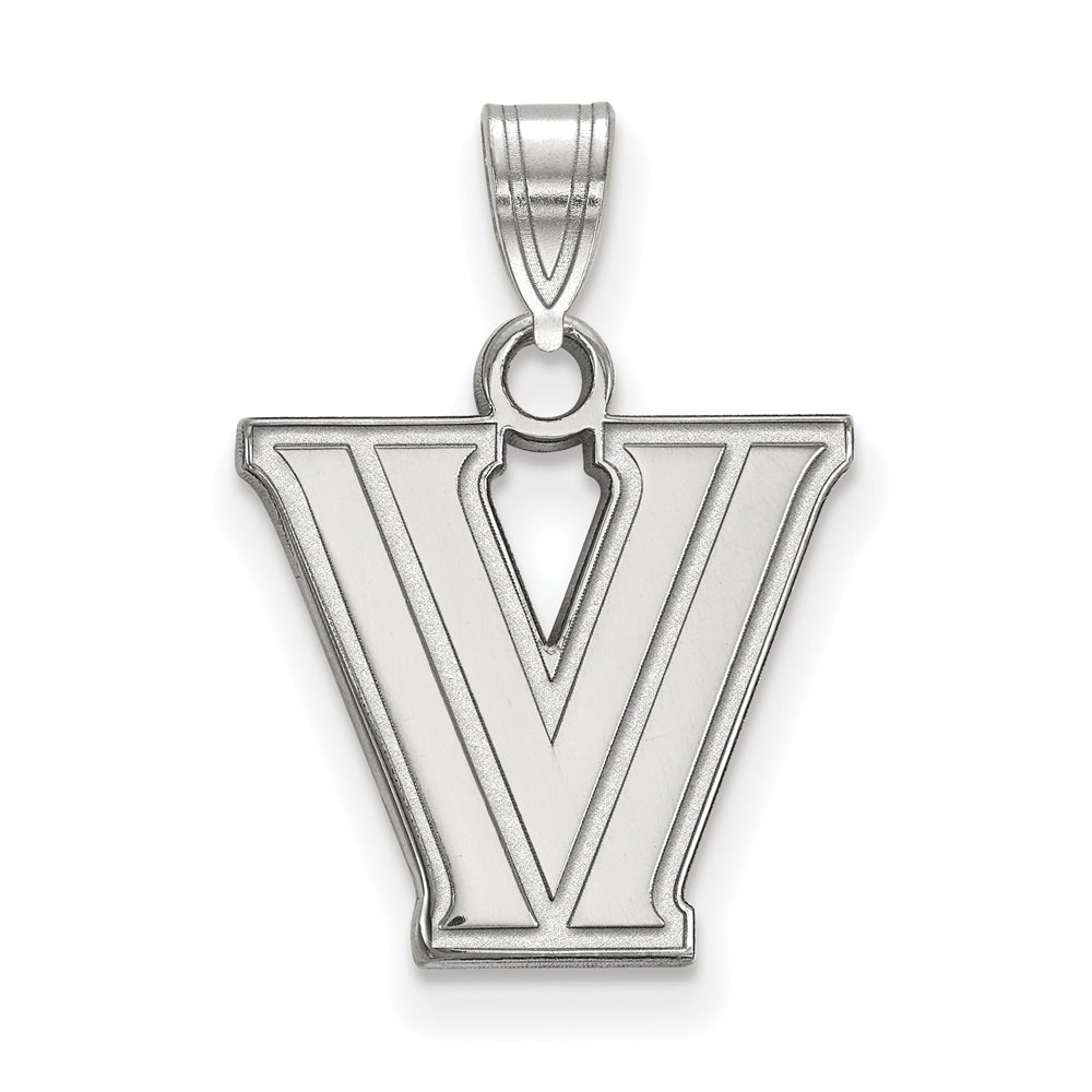 Sterling Silver Villanova U. Small Logo Pendant, Item P15001 by The Black Bow Jewelry Co.