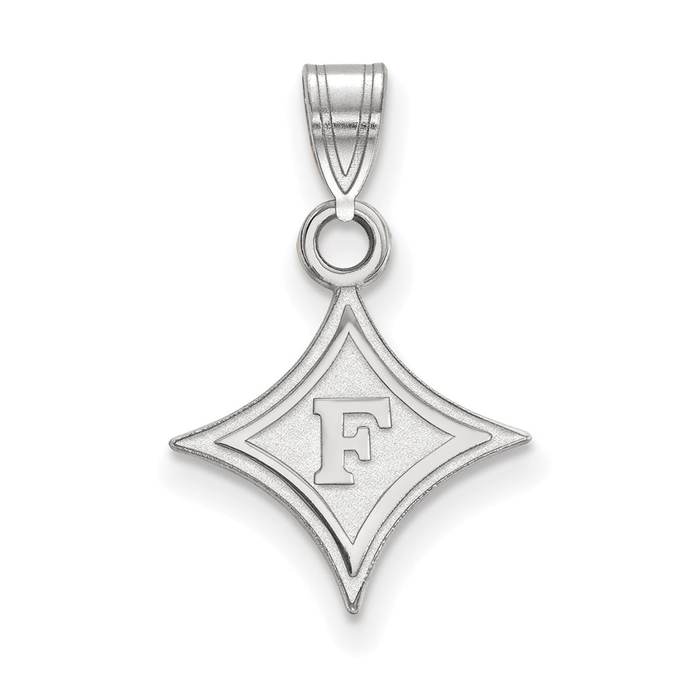 Sterling Silver Furman U Small Pendant, Item P15017 by The Black Bow Jewelry Co.