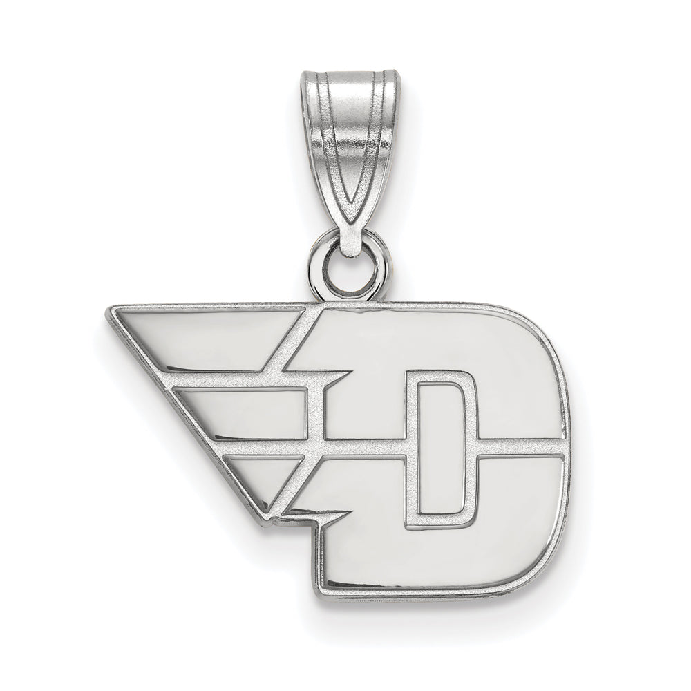 Sterling Silver U. of Dayton Small Pendant, Item P15043 by The Black Bow Jewelry Co.