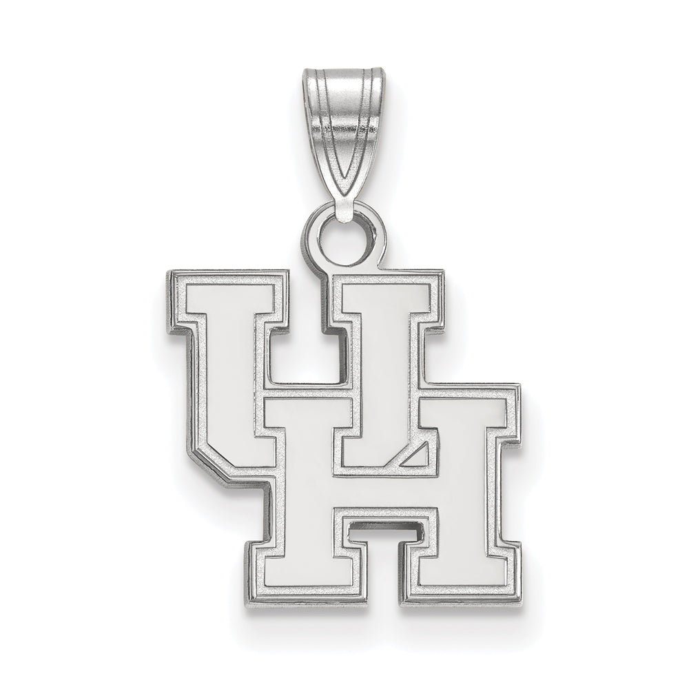 Sterling Silver U. of Houston Small Pendant, Item P15044 by The Black Bow Jewelry Co.
