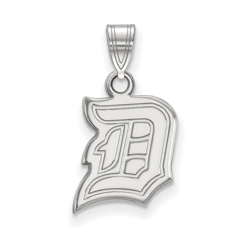 Sterling Silver Duquesne U Small Pendant, Item P15111 by The Black Bow Jewelry Co.