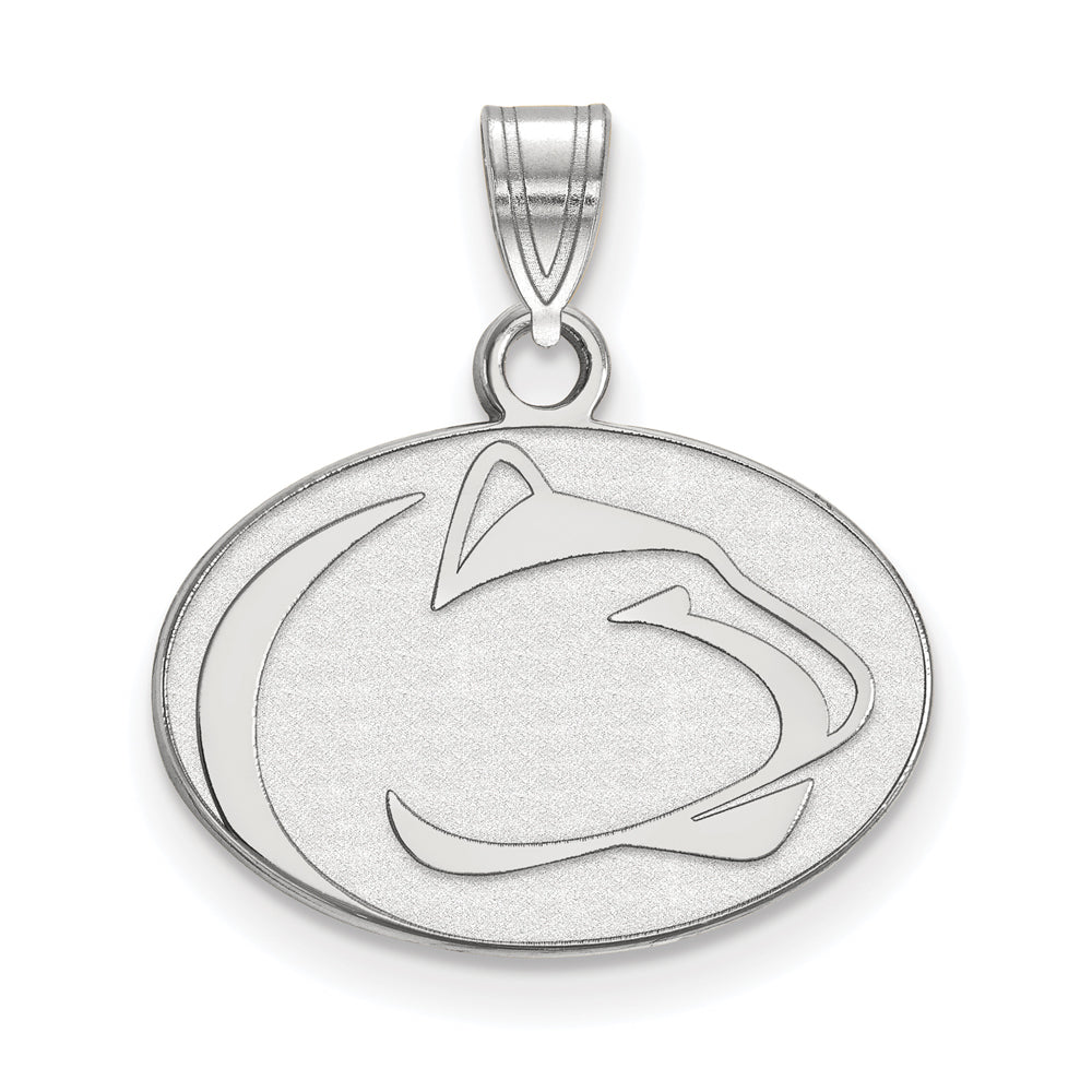 Sterling Silver Penn State Small Pendant, Item P15134 by The Black Bow Jewelry Co.