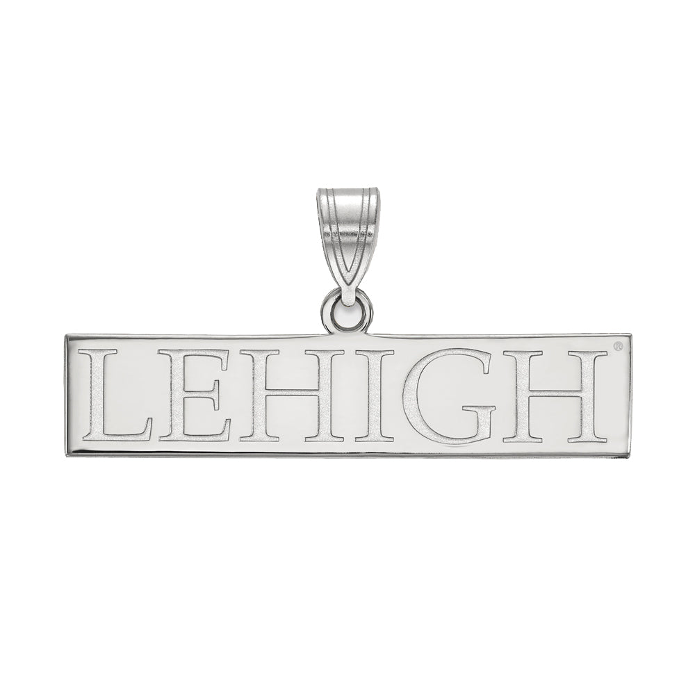 10k White Gold Lehigh U Large Pendant, Item P15840 by The Black Bow Jewelry Co.